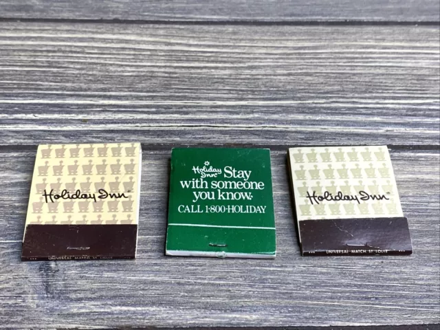 Vintage Matchbook Holiday Inn Hotel Bucyrus Ohio ￼Lot Of 3