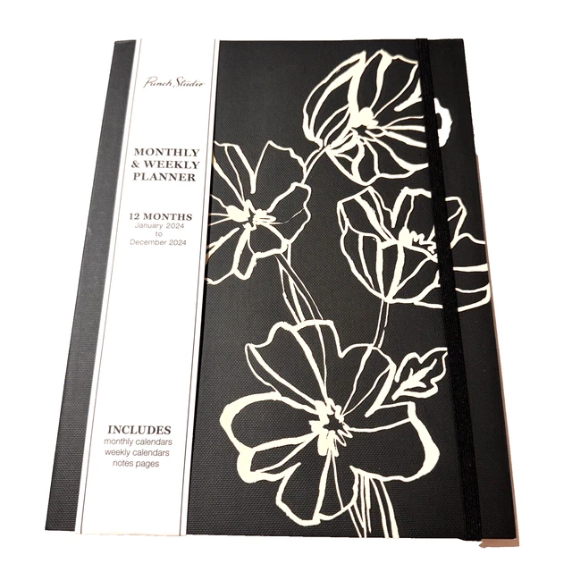 2024 PLANNER WEEKLY Layouts Monthly Calendar Notes Pocket Punch Studio