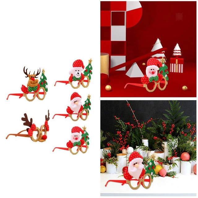 Lunettes de Noël Accessoires photo Lunettes scintillantes Costume Cadres