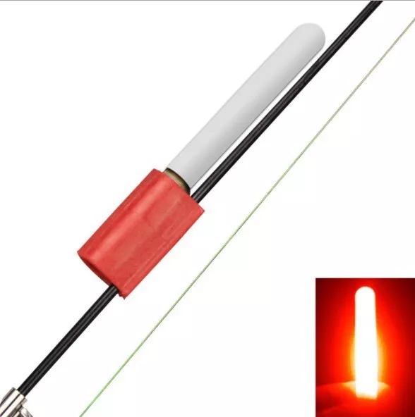 Canna da pesca LED notte punta clip luce stick indicatore di morso lampade glimm set pesca