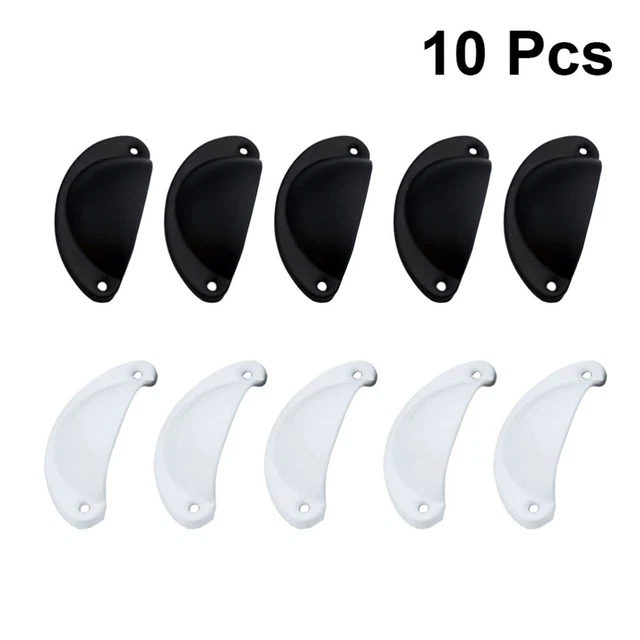 10 Pcs Kitchen Hardware Accessory Metal Handle Cabinet Drawer Pulls Shell