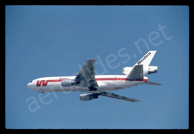Western McDonnell Douglas DC-10-10 N906WA Apr 76 Kodachrome Aircraft Slide/Dia