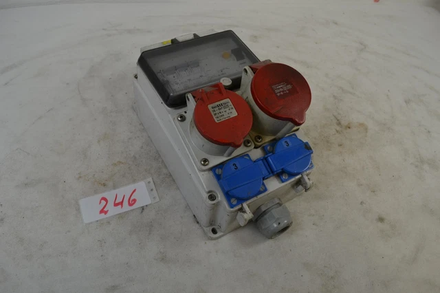 Bals CEE-Wandsteckdose 32A 5-polig 400V (IP44) In Rot – Mit Quick-Connect Klemmen