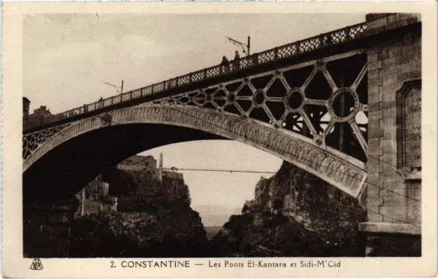 CPA AK CONSTANTINE Les Pont El-Kantara et Sidi-M'Cid ALGERIA (1388935)