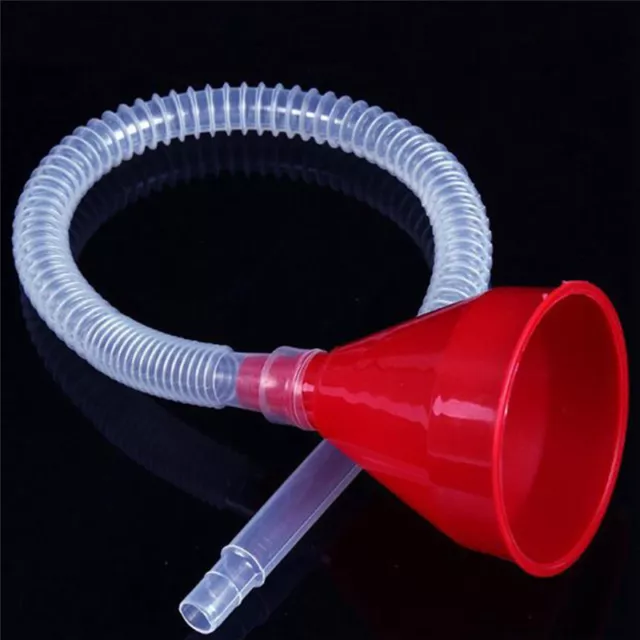 Vehicle Filling Plastic Funnel Soft Pipe Pour Oil Petrol Diesel Kerosene To-7H