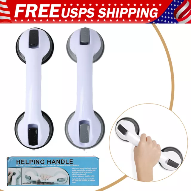 12" Shower Suction Grab Bars for Bathtubs & Showers Bathroom Safety Grip Handle