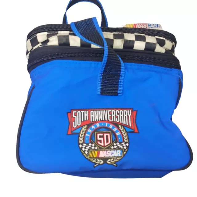 NASCAR Enfriador Lunchbox 50 Aniversario Bolso Suave De Colección Bandera Azul de Carrera LEER 3