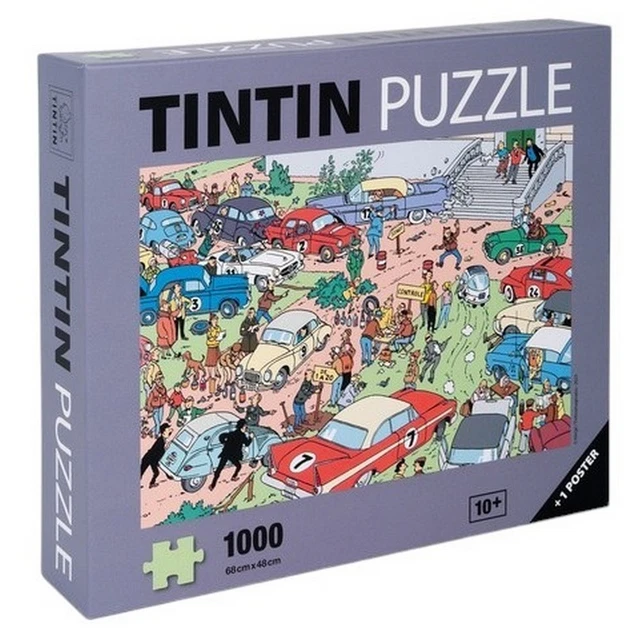 Puzzle 1000 pièces : Tintin : Rallye - Moulinsart - Rue des Puzzles Puzzle 1000 pièces : Tintin : Rallye - Moulinsart - Rue des Puzzles