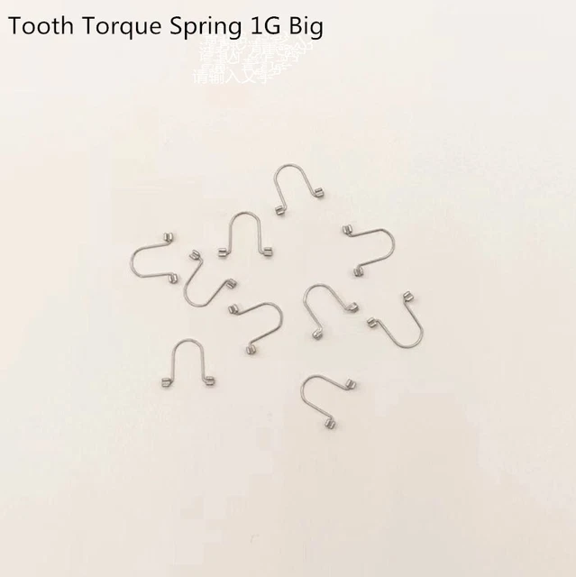 10 Pcs Dental Orthodontic Anterior Tooth Torque Springs Rectangular 1G Big