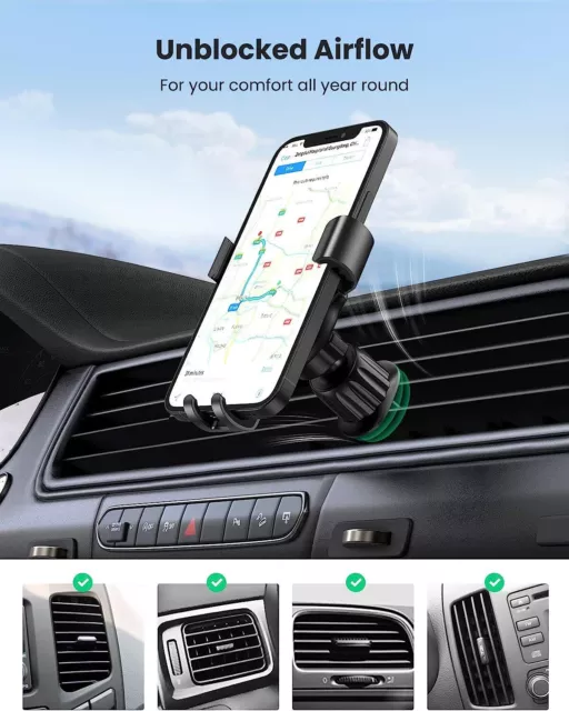 Universal Gravity Car Holder Mount Air Vent For Mobile Cell Phone UK