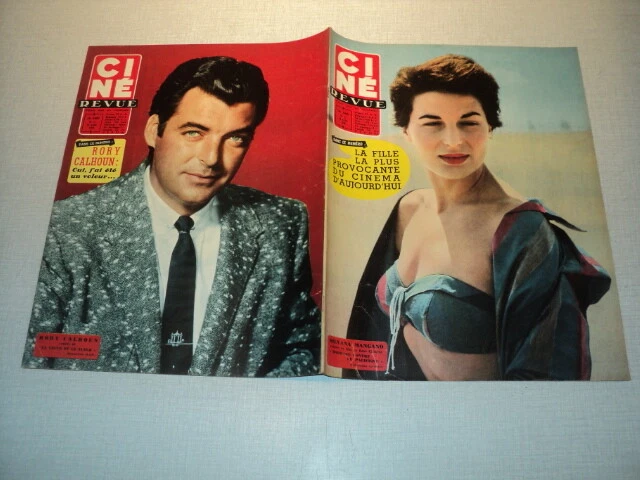 #CINE REVUE - 1958/17 Jacqueline Maillan Romy Schneider Moreau Heston ...