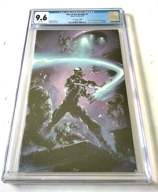 Marvel War Of The Realms #1 Cgc 9.6 Wh Pages 6/19 Crain Virgin Edition