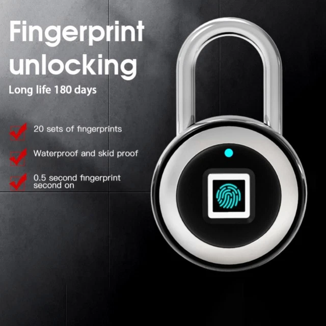 électronique Serrure d'empreinte digitale Cadenas intelligent Intelligent