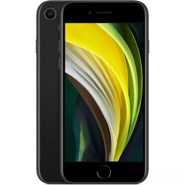 Apple iPhone SE 2020 2e Génération 64 Go Noir Téléphone Débloqué Excellent État