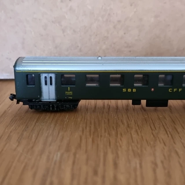 LIMA N GAUGE SBB CFF Green 1st Coach In Wrong Box £14.99 PicClick UK