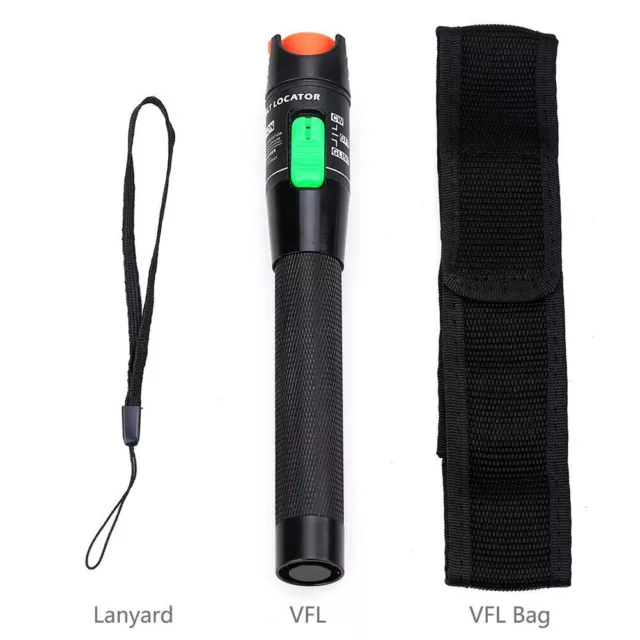 Visual Fault Locator,30mW 30km Red Light Pen Fiber Optic Cable Tester Meter Tool