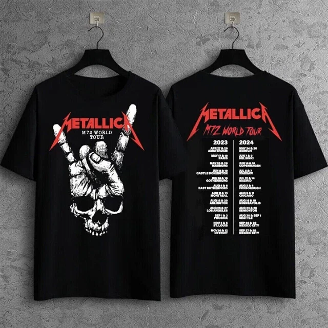 METALLICA BAND M72 Seasons 2023 2024 World Tour S5xl Metal 2 Sided