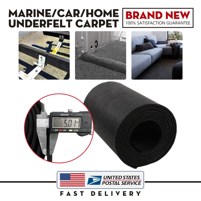 5MM THICK BLACK Boat Carpet / Marine Boat Trailer Runners / Outdoor 11