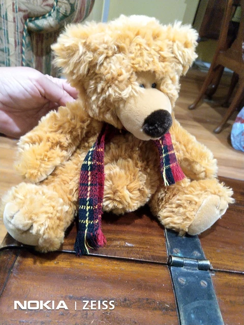 Russ Berrie CRACKER Teddy Bear Plush Stuffed SOFT TOY