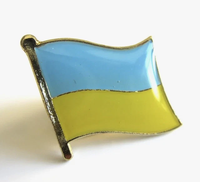 Ukraine Drapeau Pays Broche Revers Cravate Tack Lds Missionnaire Statesman Ties