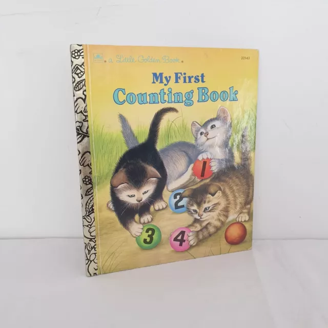Vintage 1957 Little Golden Book My First Counting Book Kittens 50s - FP Aus