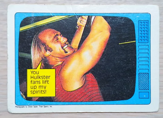 1986 Scanlens WWF Pro Wrestling Stars Australia #60 Hulk Hogan