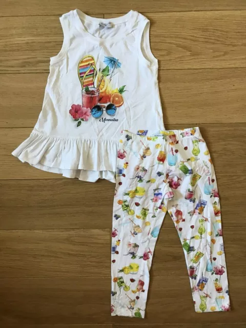 Abito/set originale Monnalisa da ragazza. Età 8 anni. Ottime condizioni.
