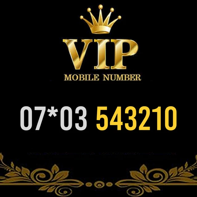 Simcard Aziendale Mobile Vip Oro Memorabile Facile Da Ricordare - 54321