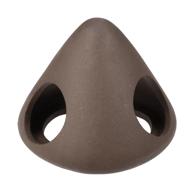 3.07x3.39 Inches Aquarium Hideaway Rock Cave Resin Fish Tank Decor Brown