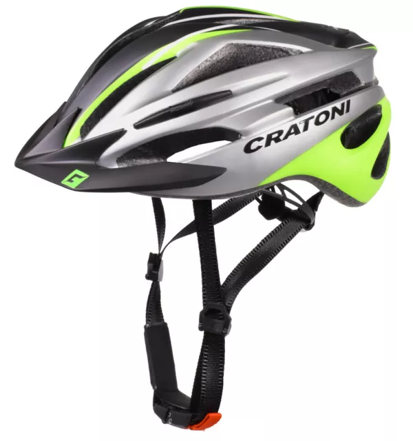 Sonderangebot Cratoni Fahrradhelm Pacer schwarz-anthrazit-lime Allroundhelm Helm