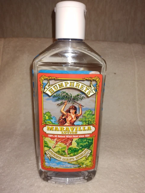 3 BOTTLES OF  ALL NATURAL WITH HAZEL  Maravilla LOTIOion  16 OZ