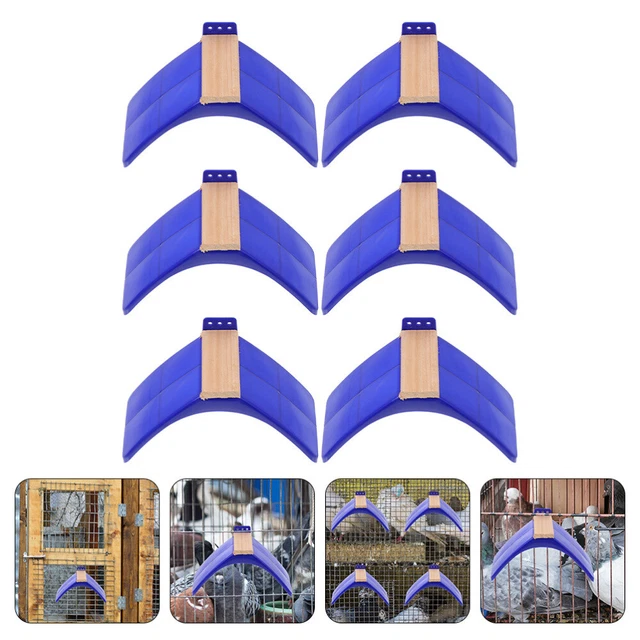 6pcs Durable Oiseau Reste Stand Cage Pigeon Perche Oiseau En Bois Reste Stand