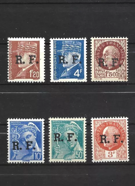 France LOT  de 6 timbres de la Libération à LYON 02-09-1944 neuf **