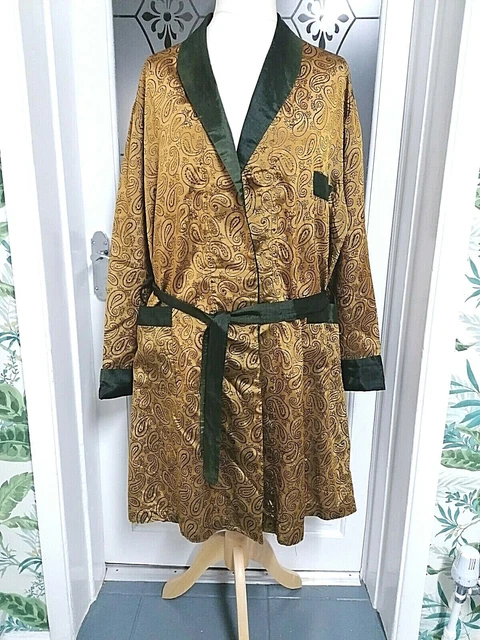 Mens smoking jacket sales dressing gown uk