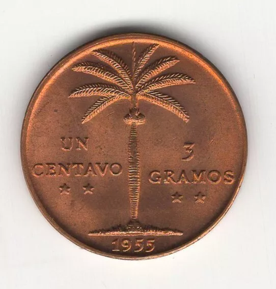 1955 Dominican Republic Centavo Uncirculated