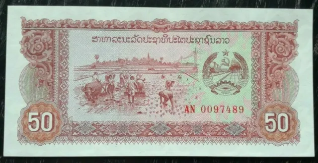 LAOS 50 Kip Banknote Undated (1979)