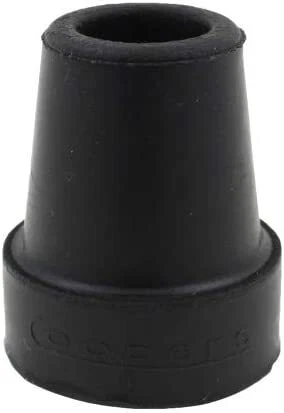Ferrula de goma Coopers genuina para bastón de 4 piezas, 19 mm de diámetro, negro