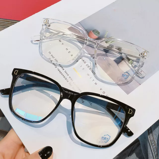 Fashion Ladies Big Frame Square Clear Lens Oversized Computer Glasses For Women