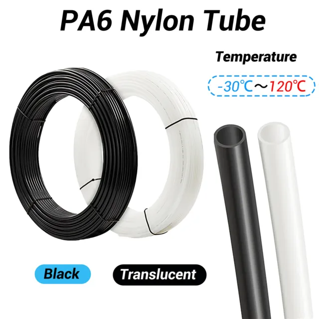 PA6 Nylon Tube Hard Tube Pneumatic Air Chemicals Fuel Oil Tubing Plastic Tube
