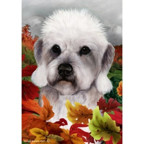 Fall Garden Flag (TB) - Pepper Dandie Dinmont Terrier 132111