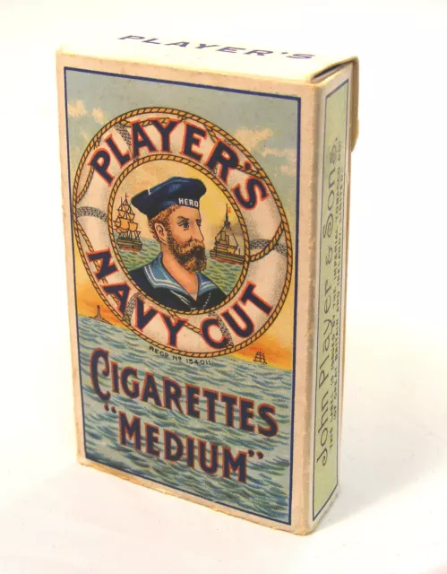 Empty Players Navy Cut 10 Cigarette Packet Tumdee 1:12 Scale Dolls House Bar