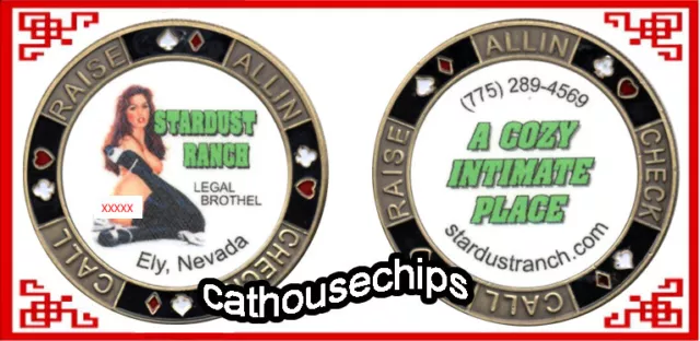 Stardust Ranch Ely Nevada Legal Cathouse Brothel Brass Coin