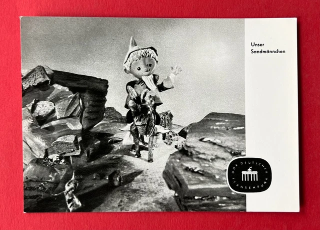 Sandmann Alt DDR AK UNSER SANDMÄNNCHEN 1968 Sandmann auf Pferd Esel Muli ( 139366 ...