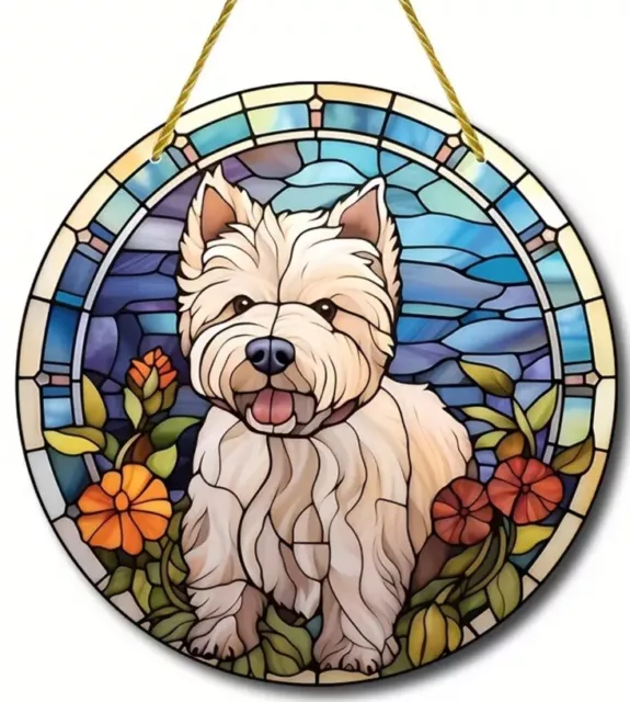 West Highland White Terrier Dog Lover Sun Catcher Mothers Day Gift Decoration