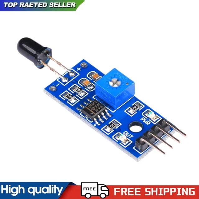 4 PIN FIRE Source Detection Module 3.3V-5V for Arduino DIY Kit #g £3.84 ...