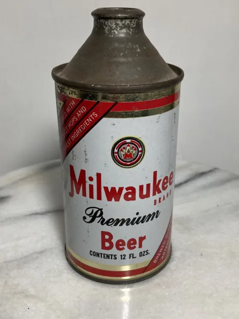 Vintage Milwaukee Premium Beer Cone Top Can
