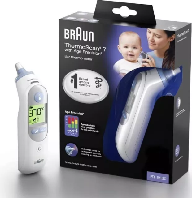 Braun ThermoScan 7 Ohrthermometer mit Age Precision®, IRT6520