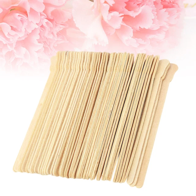 100 Pcs Cirer Des Bâtons D'artisanat Spatule À Cire Réutilisable Épilation