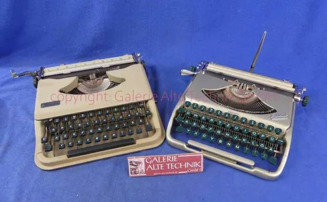 entares Neckermann Schreibmaschinen 2 Stück alt antik - Samlg. Günther - 0348