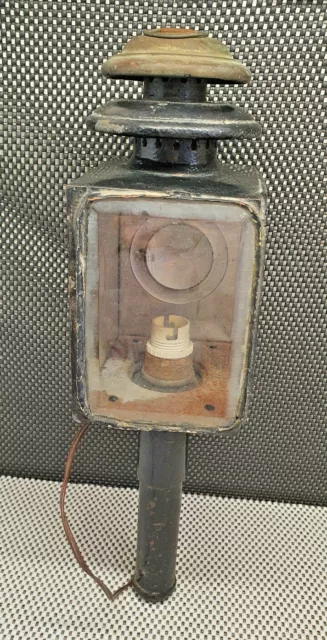 Old Lamp Lantern - Horse Carriage Électrifier Hackney Collection Decoration